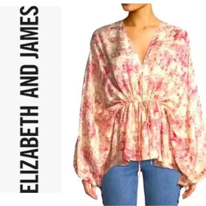 - Elizabeth and James Angela Toile silk blouse- XS